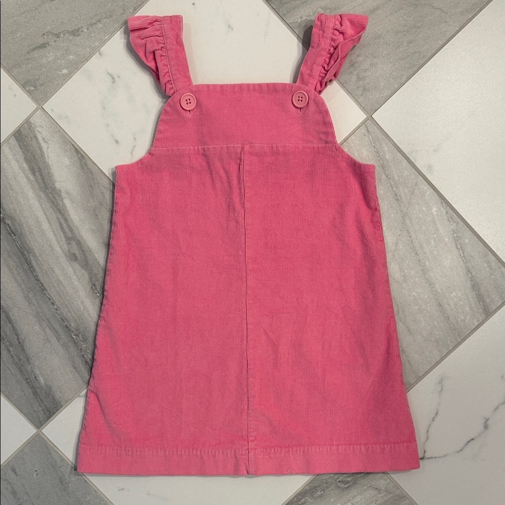 TBBC Pink Ruffled Strap Corduroy Dress